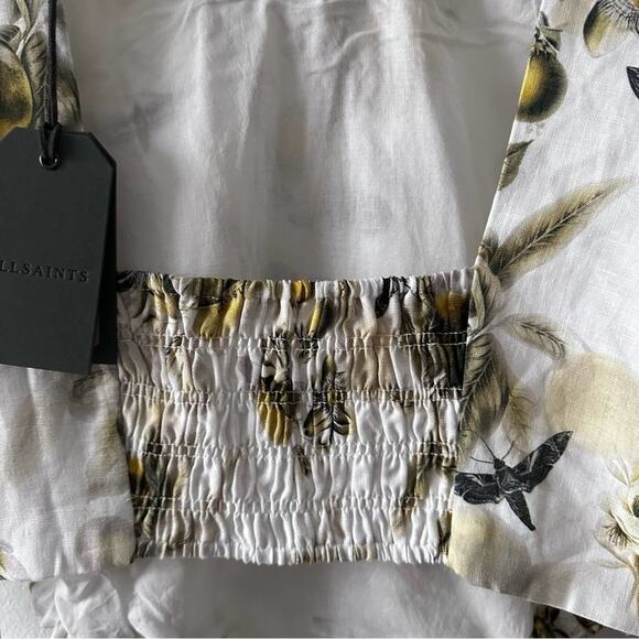 NWT AllSaints Colette Soleil Cutout Linen Minidress - Picture 13 of 16